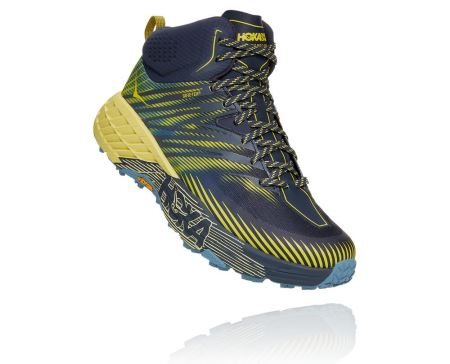 Hoka One One Speedgoat Mid GORE-TEX 2 - Tenis Corrida Trilha Homem Azuis / Azuis | PT-ayzXTnp